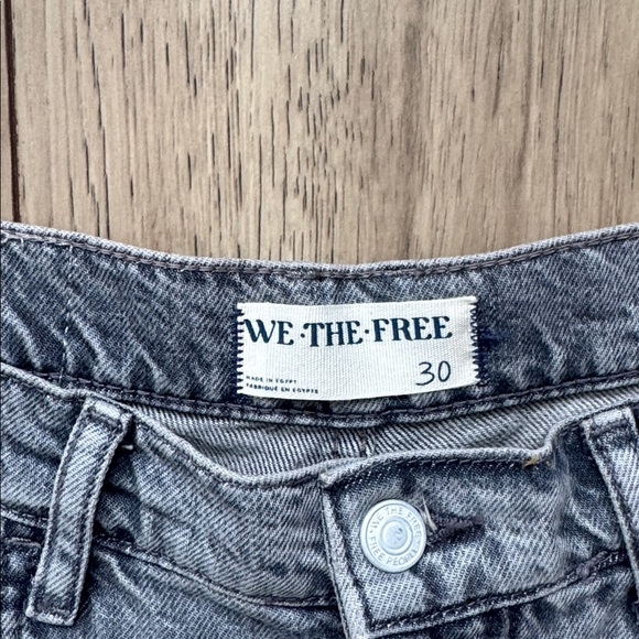 We The Free Wide Leg Relaxed Fit Gray Jeans Women’s Size 30 - Picture 4 of 14